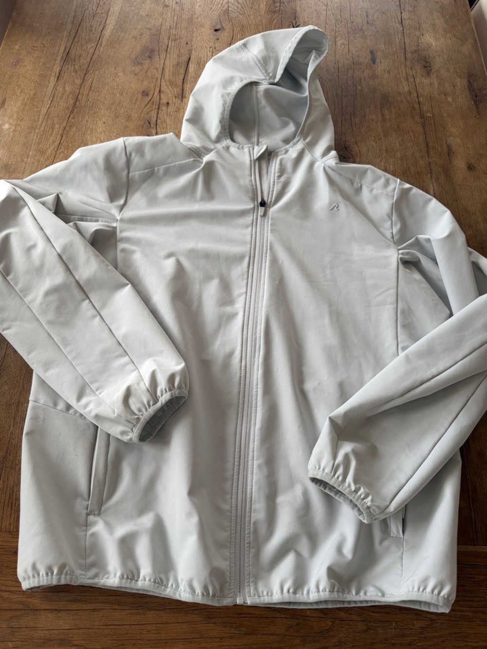 Redvanly Zip up Cream/Gray Windbreaker Full Zip XL
